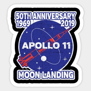 Apollo 11 50th Anniversary NASA Moon Landing 2019 Sticker